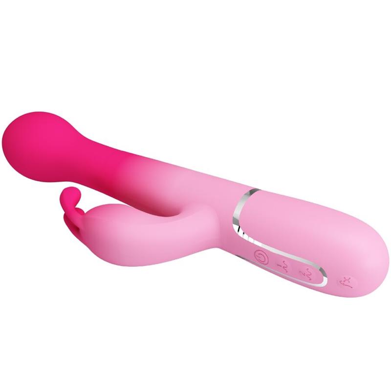 DEJON 3 V 1 MULTIFUNKCIONALNI ZAJČJI VIBRATOR ROZA