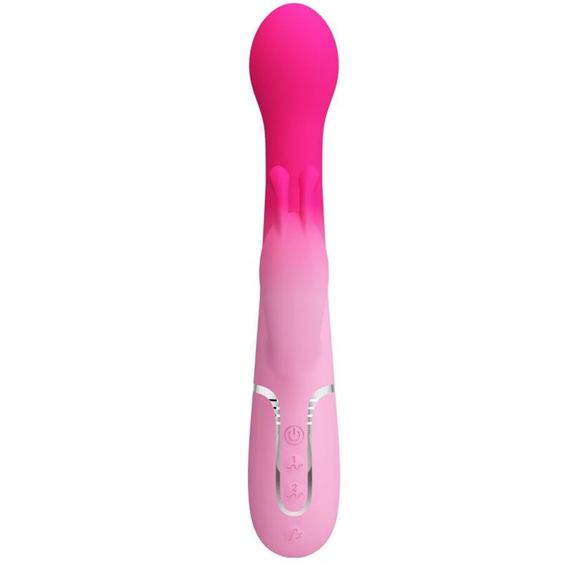 DEJON 3 V 1 MULTIFUNKCIONALNI ZAJČJI VIBRATOR ROZA