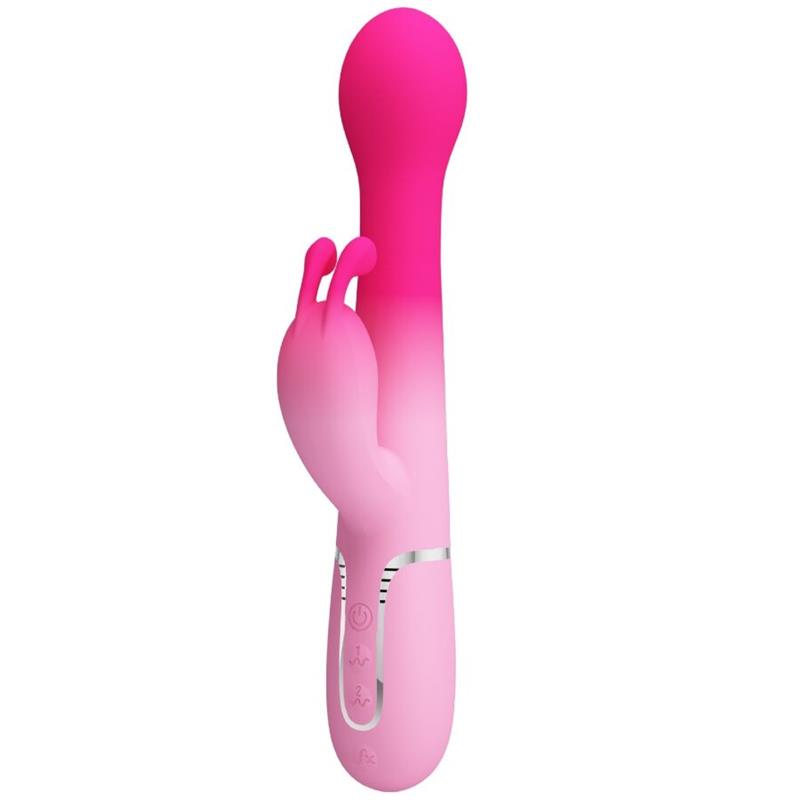 DEJON 3 V 1 MULTIFUNKCIONALNI ZAJČJI VIBRATOR ROZA