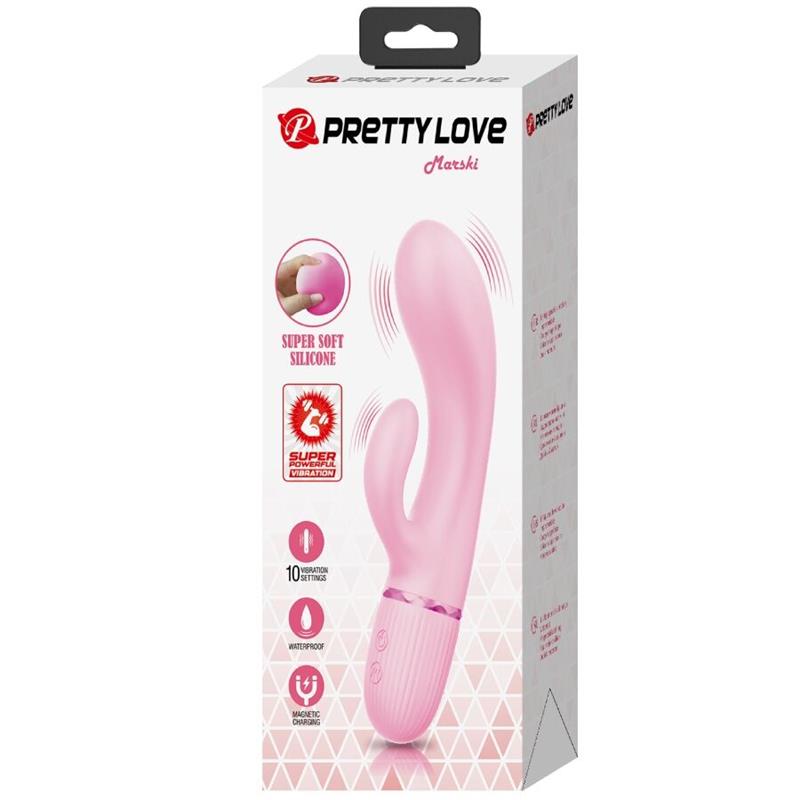 MARSKI RABBIT VIBRATOR & G-SPOT ROZA