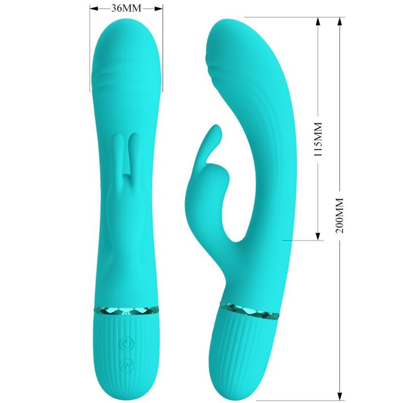 SCOCCO VIBRATOR RABBIT TURQUOISE