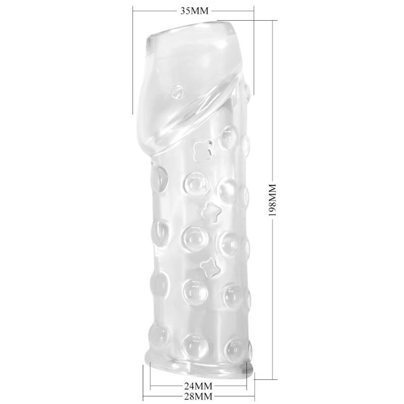 TIGHT AND VOLUMIZING PENIS SLEEVE TRANSPARENT