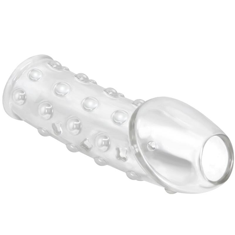 TIGHT AND VOLUMIZING PENIS SLEEVE TRANSPARENT