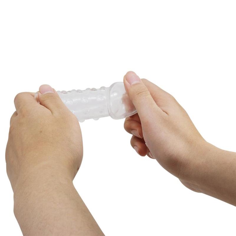 TIGHT AND VOLUMIZING PENIS SLEEVE TRANSPARENT