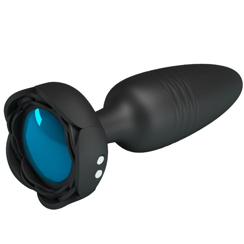 TARION ANAL PLUG WITH  LED LIGHT BLACK 12.5 CM