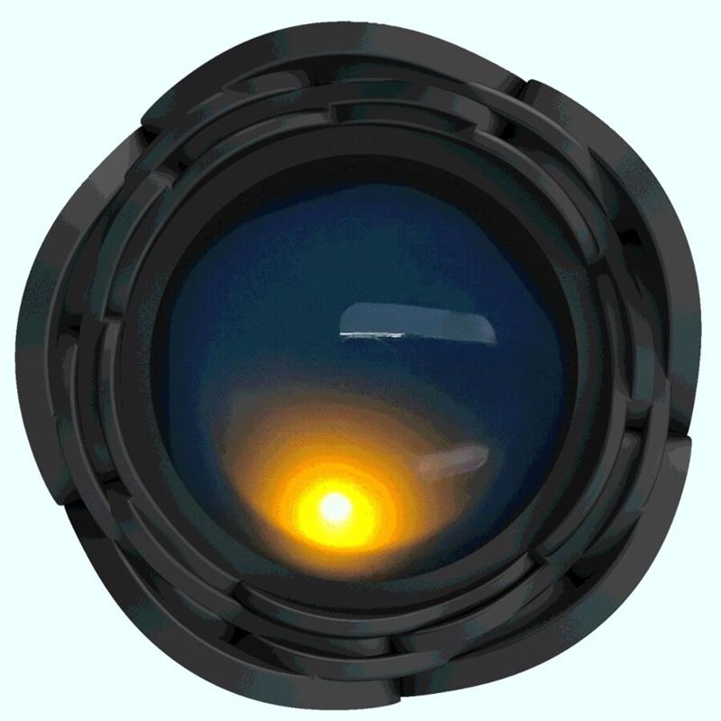 TARION ANAL PLUG WITH  LED LIGHT BLACK 12.5 CM