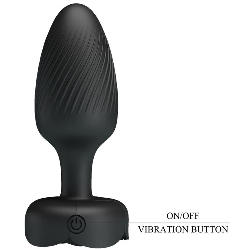 OSBORN ANAL PLUG WITH  LED LIGHT BLACK 9.8 CM