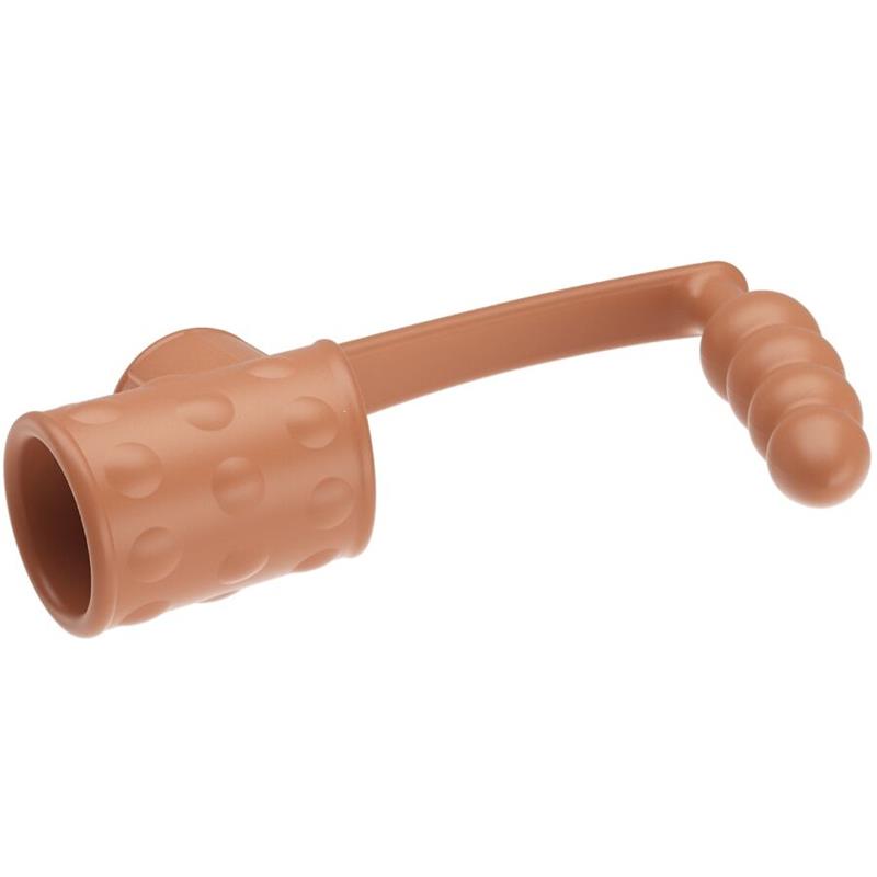 PENIS SLEEVE WITH ANAL PLUG NATURAL