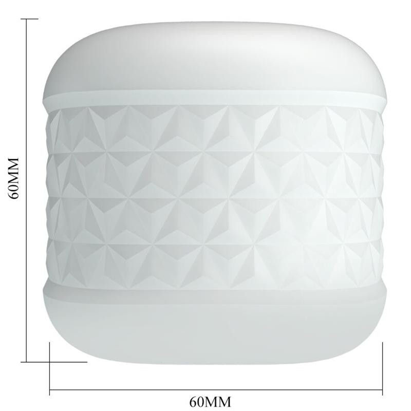 CRYSTLE MALE MASTURBATOR WHITE