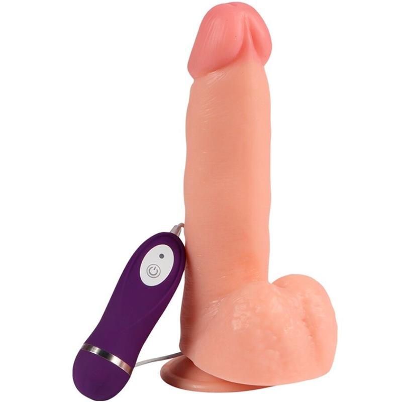 PHANTOM VIBRATING DILDO WITH REMOTE CONTROL 20 CM