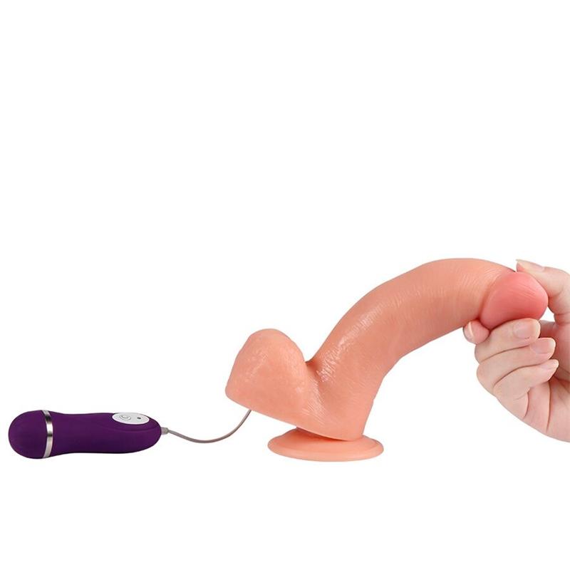 PHANTOM VIBRATING DILDO WITH REMOTE CONTROL 20 CM