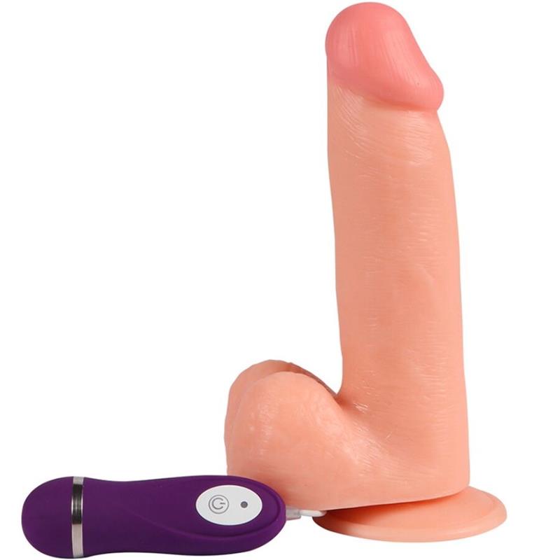 PHANTOM VIBRATING DILDO WITH REMOTE CONTROL 20 CM
