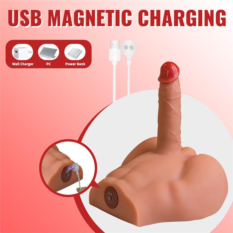 PEEL DILDO ASS REALISTIC DILDO MASTURBATOR FRONT POSITION WITH THRUSTING 17.5 CM