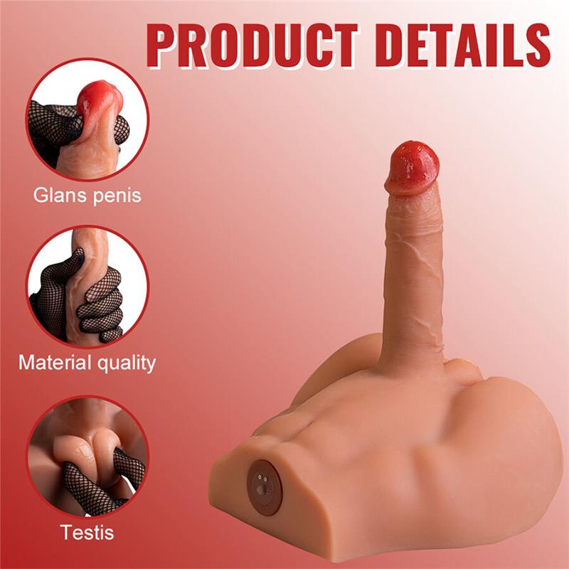PEEL DILDO ASS REALISTIC DILDO MASTURBATOR FRONT POSITION WITH THRUSTING 17.5 CM