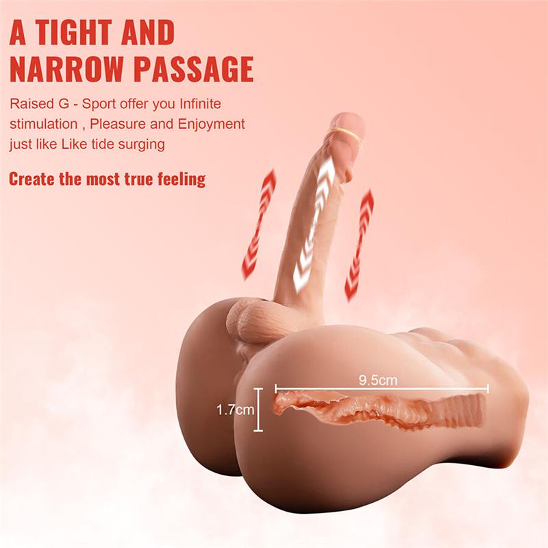 BERTLETT DILDO ASS REALISTIC DILDO AND ANUS MASTURBATOR FRONT POSITION WITH THRUSTING 18 CM