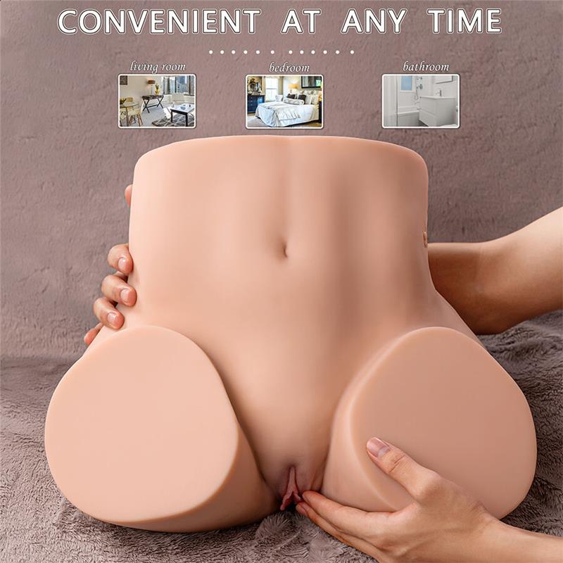 ETHEL THRUSTING REALISTIC VAGINA MASTURBATOR WITH MULTI-POSITION VIBRATION
