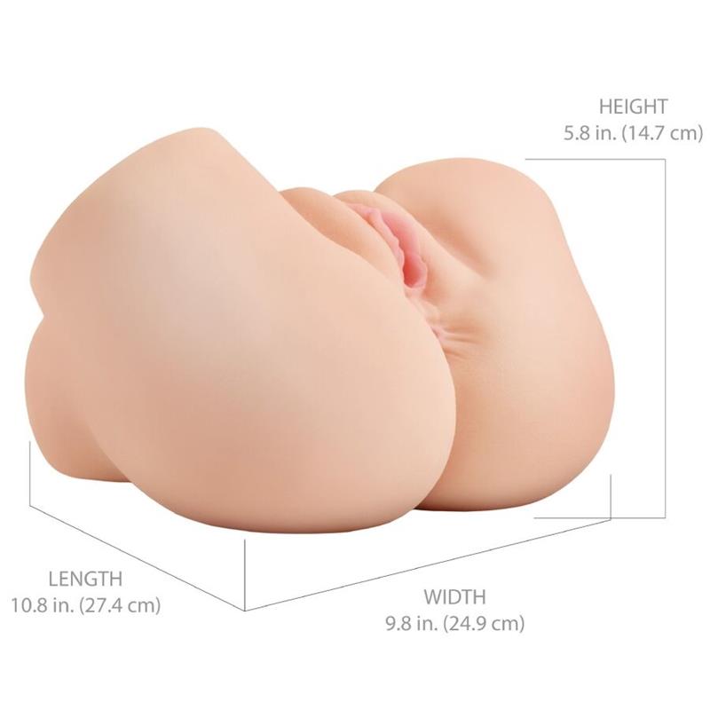 BACK THAT ASS UP REALISTIC VIBRATING VAGINA AND ANUS MASTURBATOR