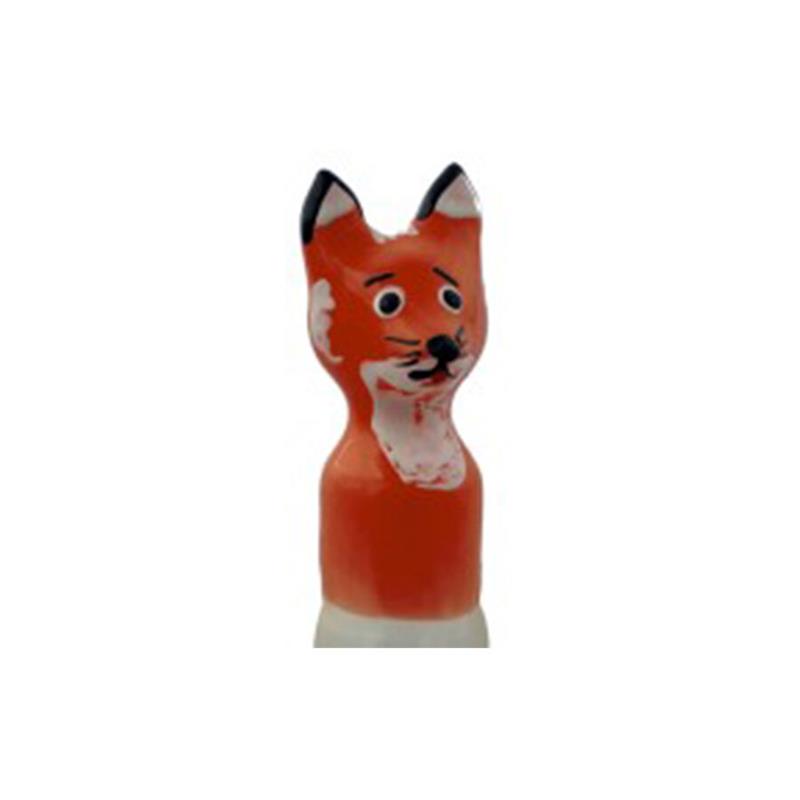 HANDPAINTED NOVELTY CONDOMS FOX BROWN XL