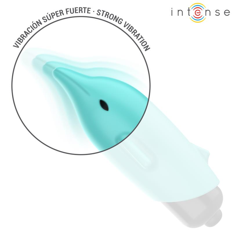 ECHO VIBRATING BULLET DOLPHIN BLUE 8 X 4.7 CM