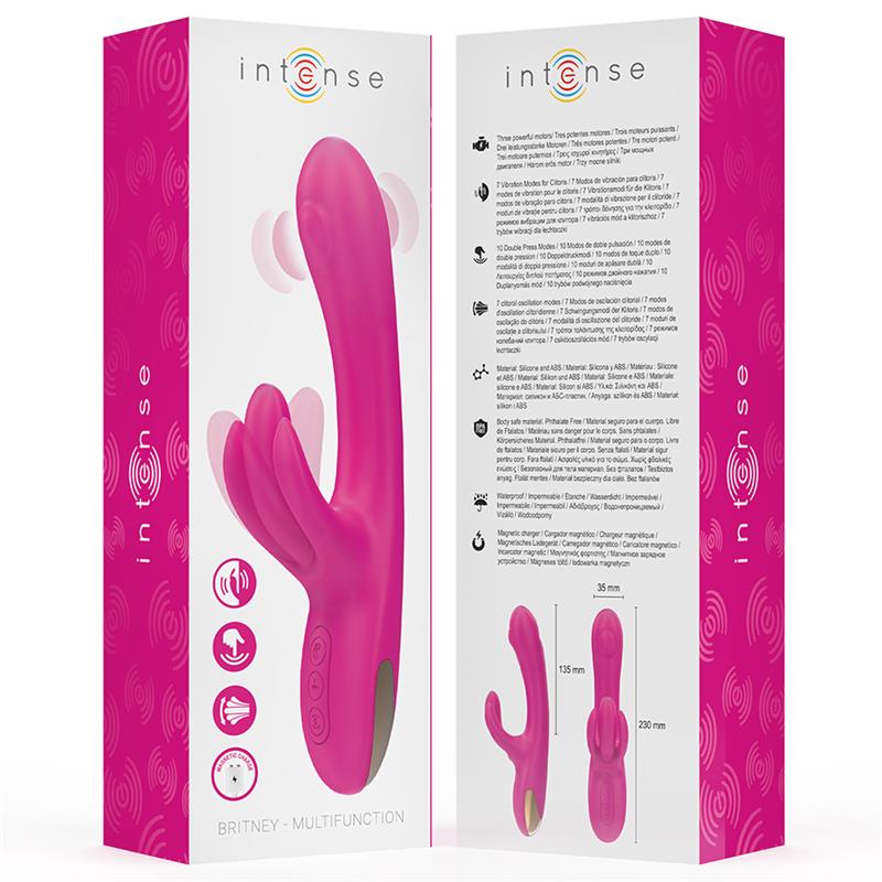 BRITNEY MULTIFUNCTION RABBIT VIBRATOR 23 CM PINK