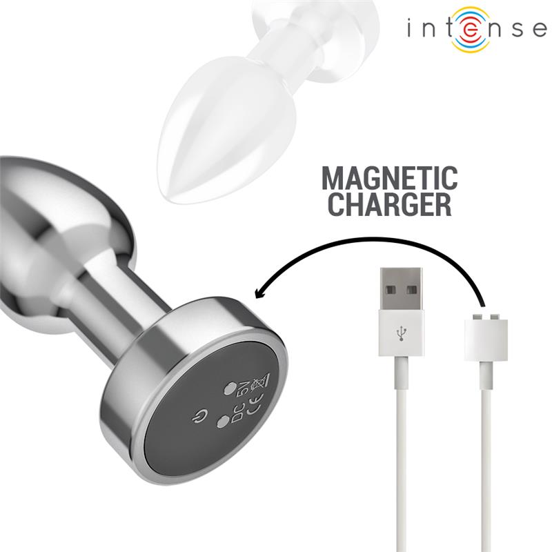 ANAL PLUG 10 VIBRATIONS METAL WITH REMOTE CONTROL S