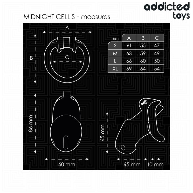 MINDNIGHT CELL PENIS CAGE SIZE S 4.8 CM