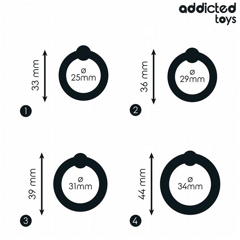 SET OF PRESSURE SILICONE RINGS