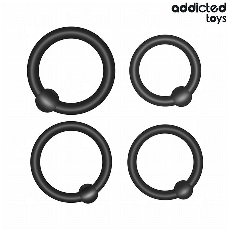 SET OF PRESSURE SILICONE RINGS