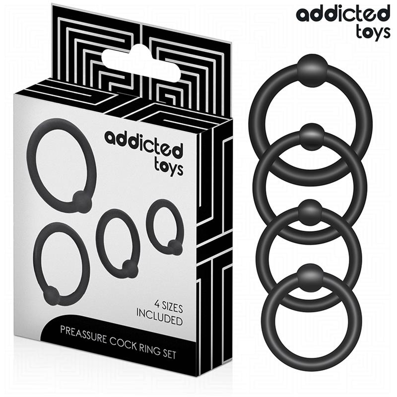 SET OF PRESSURE SILICONE RINGS