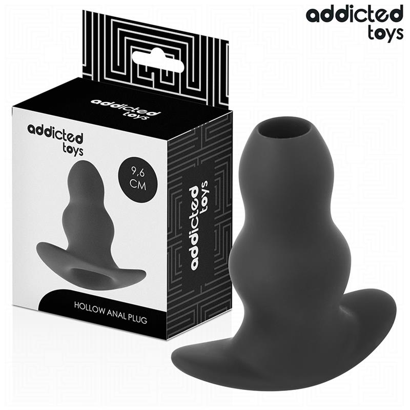 HOLLOW ANAL PLUG SILICONE SIZE M 9.6 CM