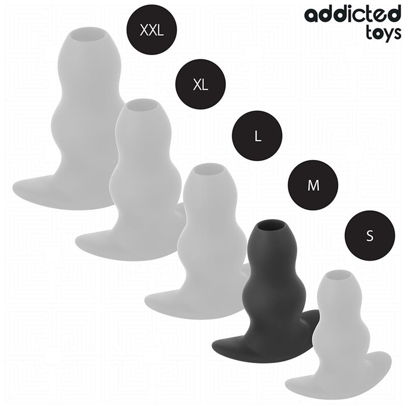 HOLLOW ANAL PLUG SILICONE SIZE M 9.6 CM