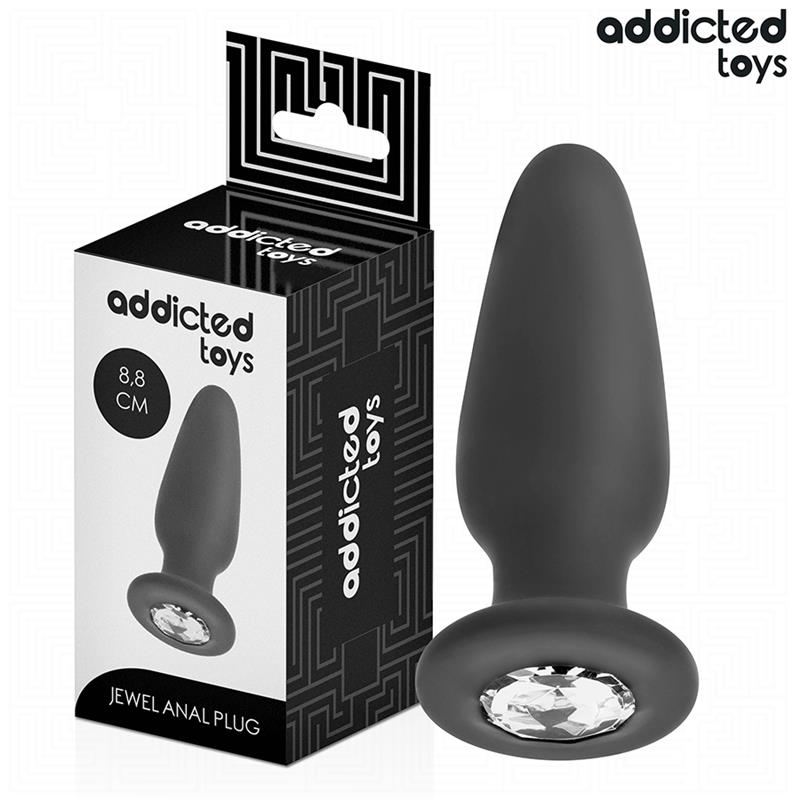 ANAL PLUG S KAMENČIĆEM SILIKON VELIČINA S 8.8 CM