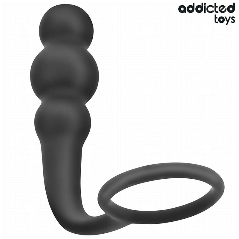ANAL PLUG WITH RING SILICONE MODEL 1
