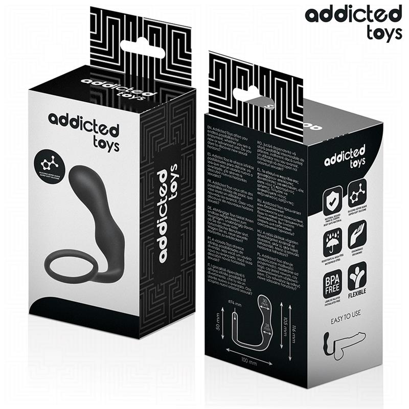 ANAL PLUG WITH RING SILICONE MODEL 3