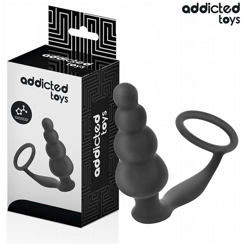 ANALNI PLUG Z OBROČEM SILIKON MODEL 5
