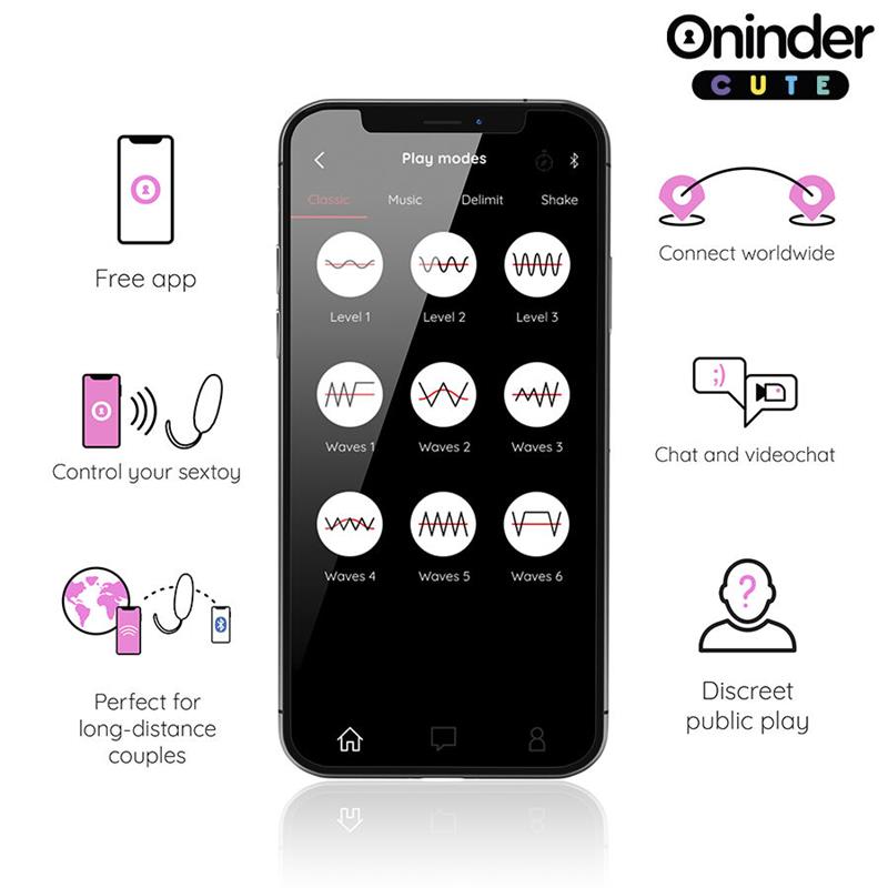LOVE PLEASURE VIBRO-ROTATING EGG 360 SILICONE - FREE WORLDWIDE APP