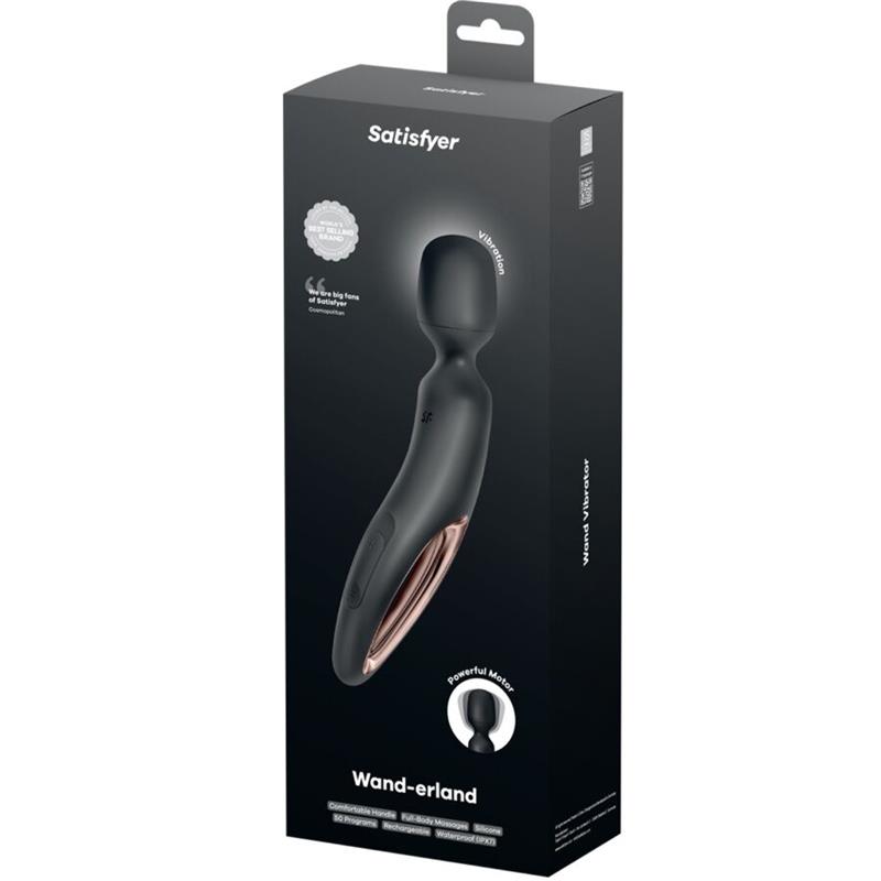WAND ERLAND VIBRATING MASSAGER BLACK