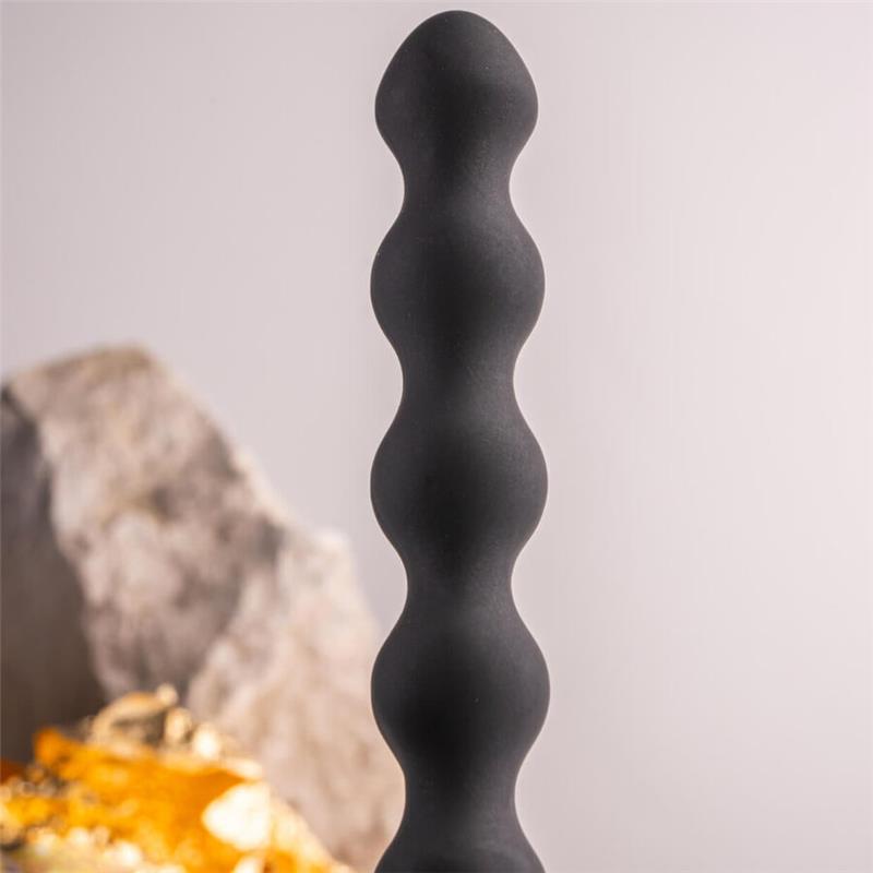 PETITE SENSATIONS PEARLS ANAL PLUG VIBRATOR BLACK