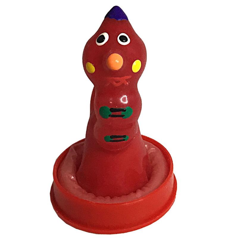 HANDPAINTED NOVELTY CONDOMS WORM