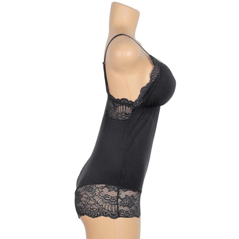 ČRN ČIPKASTI TEDDY L/XL