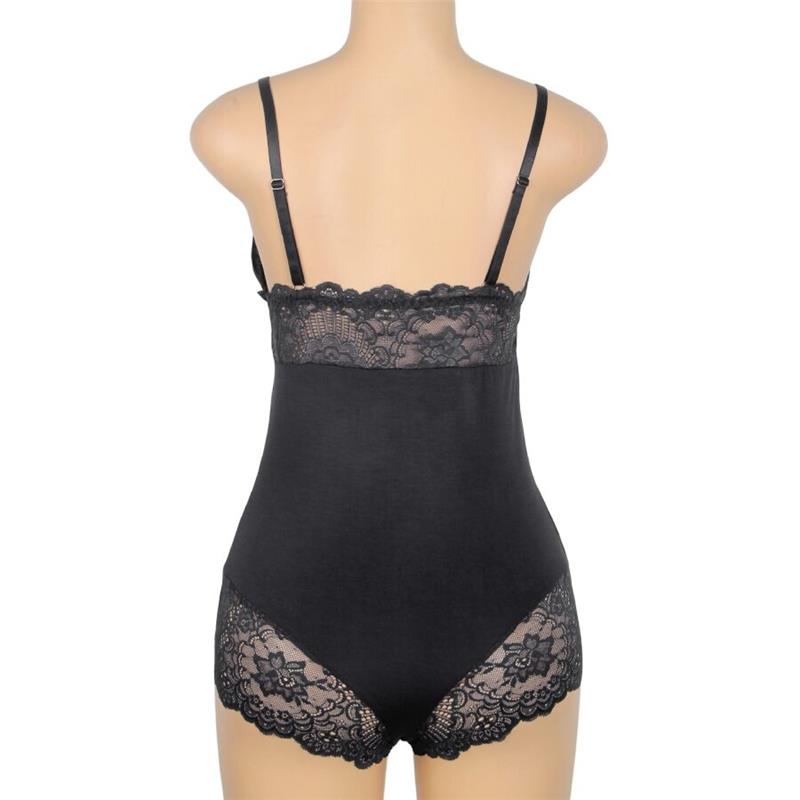 ČRN ČIPKASTI TEDDY L/XL