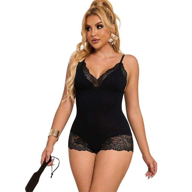 ČRN ČIPKASTI TEDDY L/XL