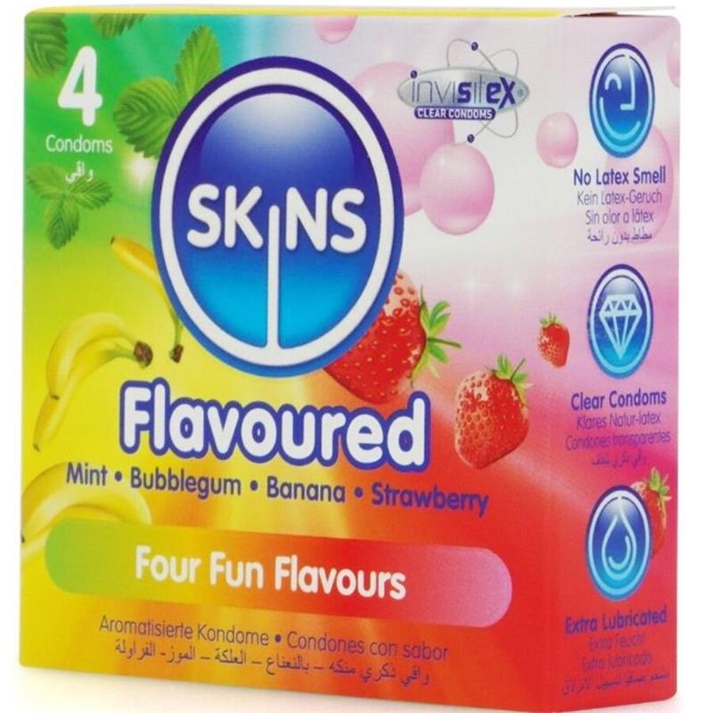 MULTI FLAVORS PREMIUM CONDOMS PACK 4
