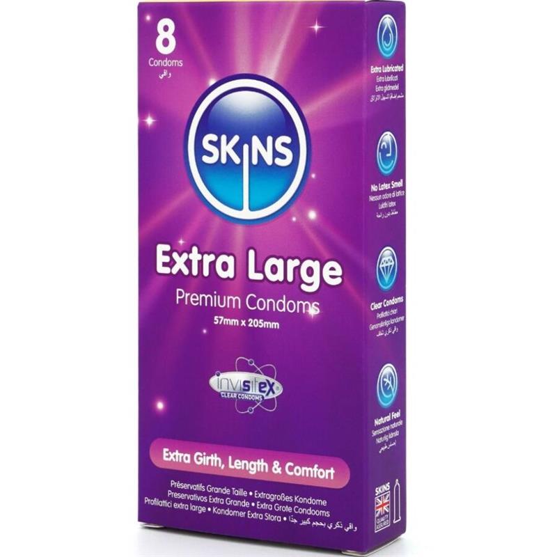 EXTRA LARGE PREMIUM CONDOMS PACK 8