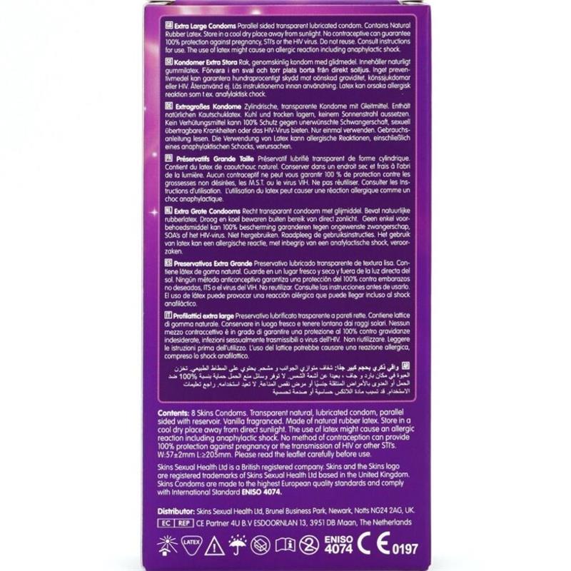 EXTRA LARGE PREMIUM CONDOMS PACK 8