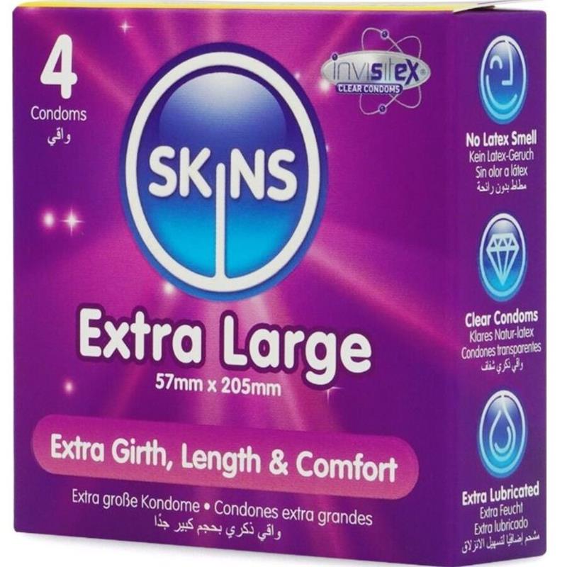 EXTRA LARGE PREMIUM CONDOMS PACK 4