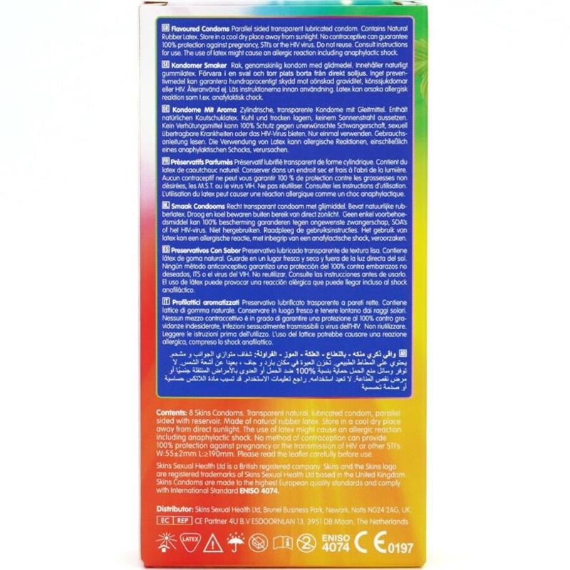 MULTI FLAVORS PREMIUM CONDOMS PACK 8