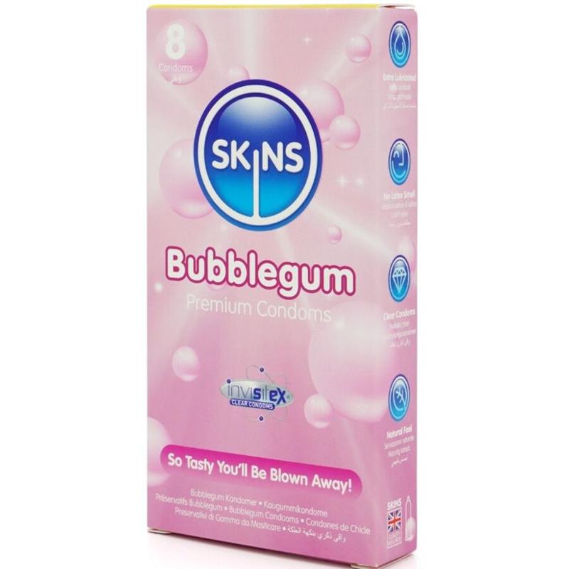 BUBBLEGUM PREMIUM CONDOMS PACK 8
