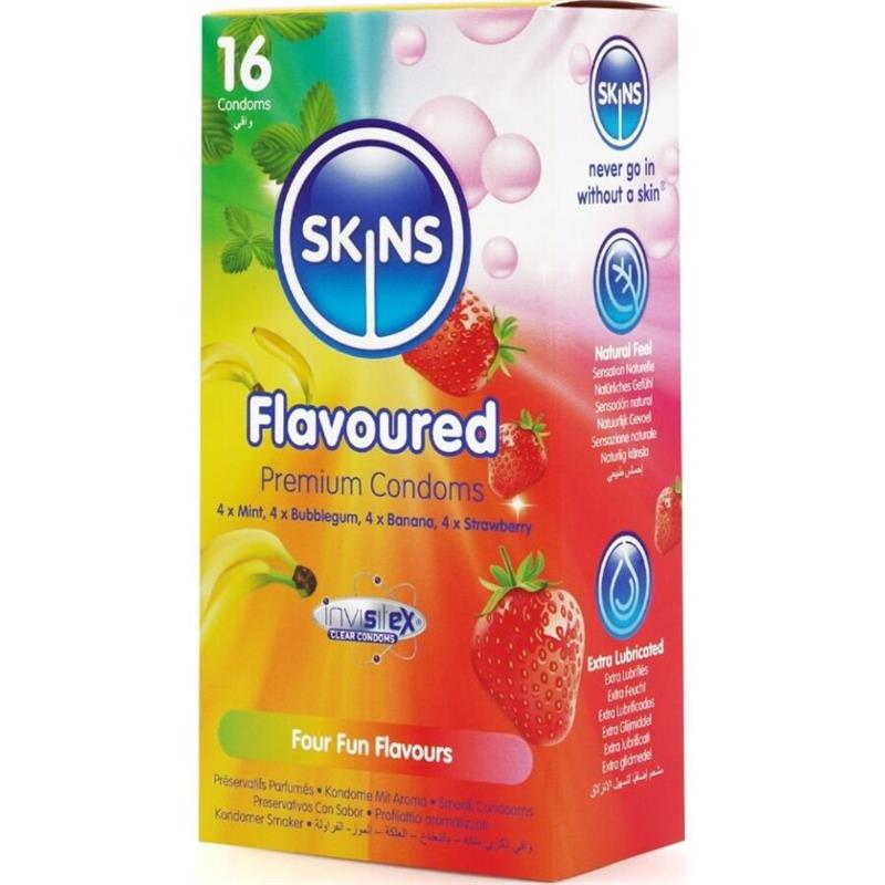 MULTI FLAVORS PREMIUM CONDOMS PACK 16