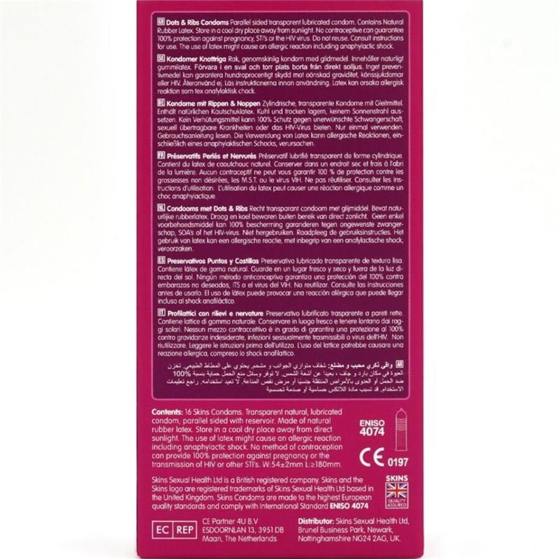DOTS & RIBS PREMIUM CONDOMS PACK 16